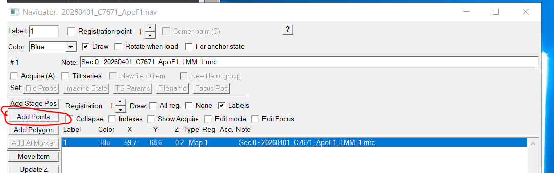 Adding square targets