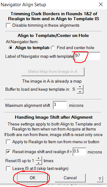 Confirm template parameters