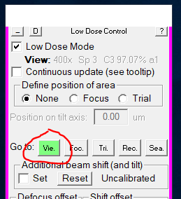 View beam mode
