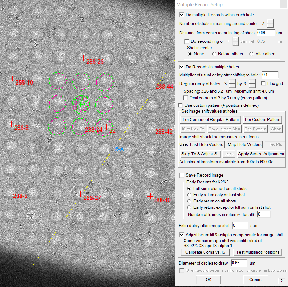 unadjusted hole pattern
