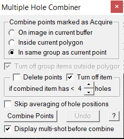 Combine holes