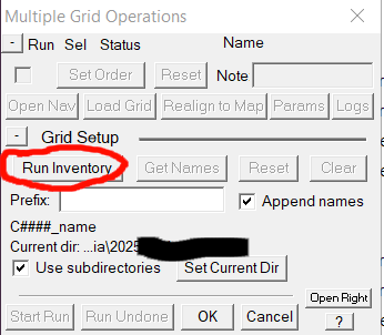 Run Inventory