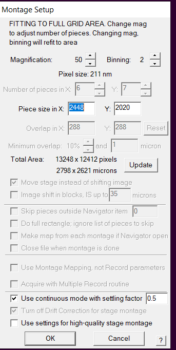 Montage Setup